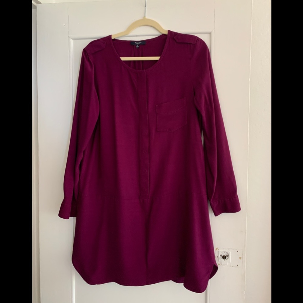 Madewell jewel-toned shirtdress